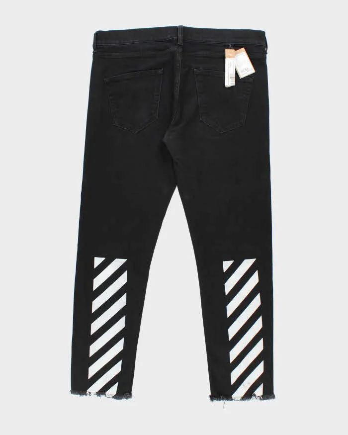 DSWT Off White Straight Leg Black Wash Jeans - W36 L28 sold by Rokit product image thumbnail 2