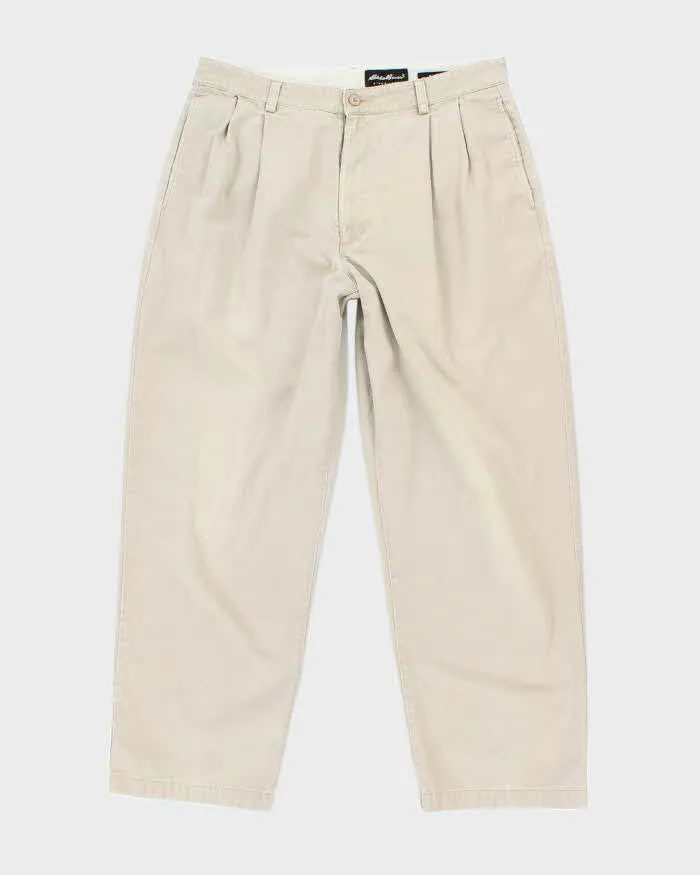Vintage 2000's Eddie Bauer Relaxed Fit Chino Trousers - W34 L27 sold by Rokit