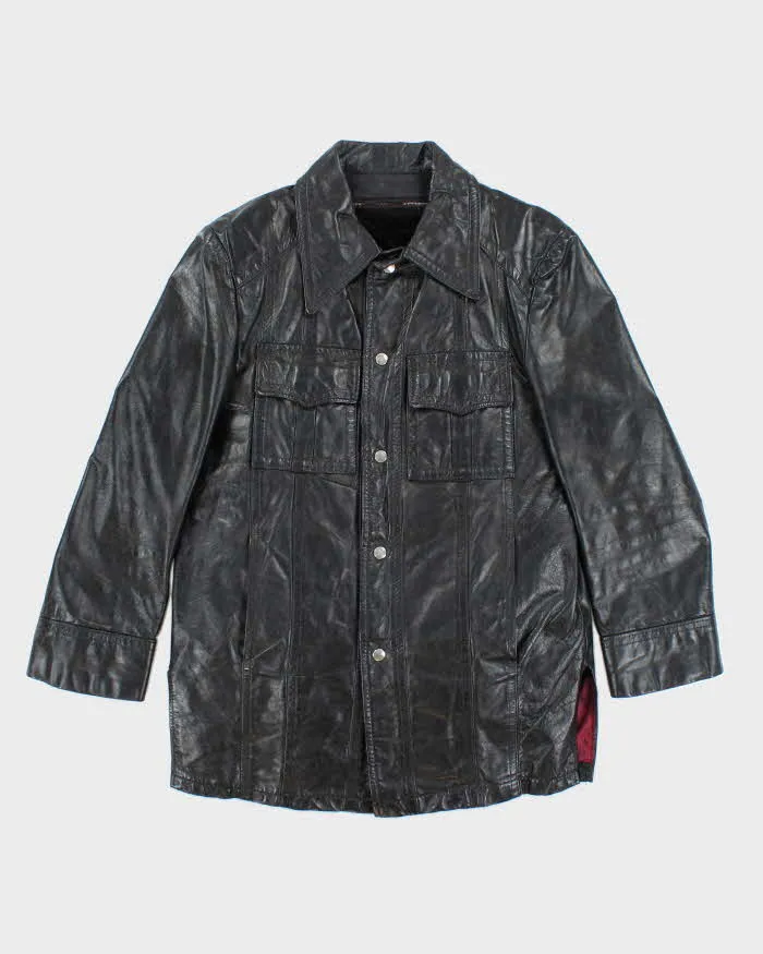 Vintage 70s Mark Iv Lined Leather Jacket - M sold by Rokit