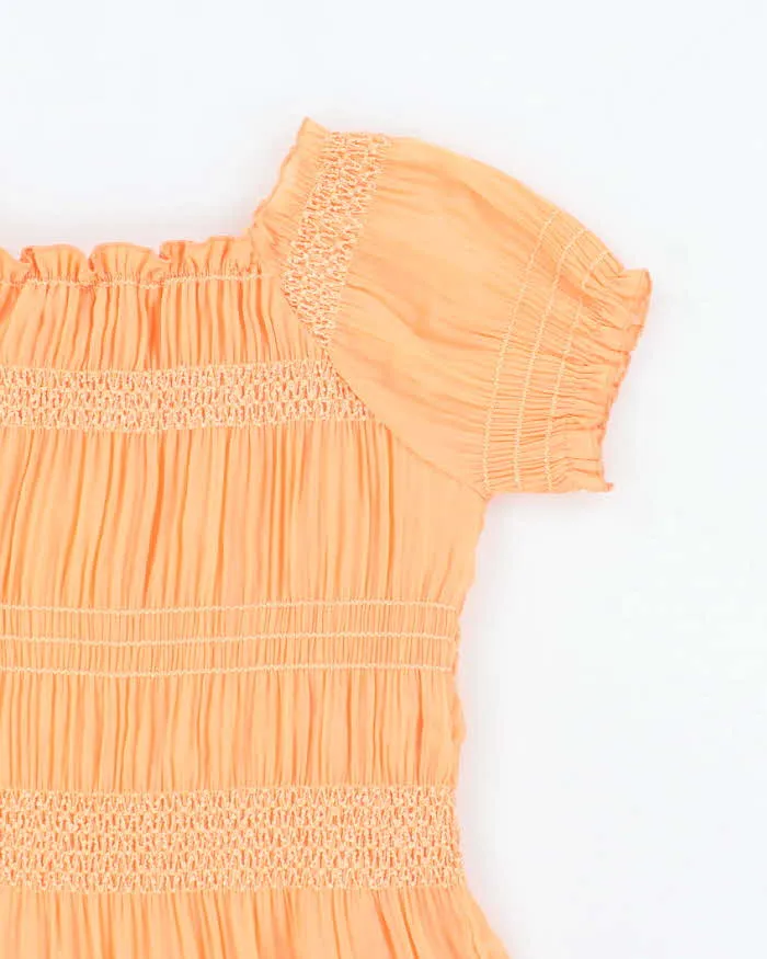 Vintage 90s Nevada Orange Mesh Top - S sold by Rokit product image thumbnail 3