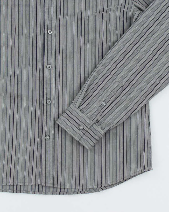 Vintage 2000's Armani Exchange Striped Button Up Shirt - XL sold by Rokit product image thumbnail 4