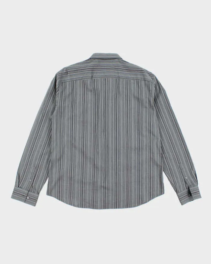 Vintage 2000's Armani Exchange Striped Button Up Shirt - XL sold by Rokit product image thumbnail 2