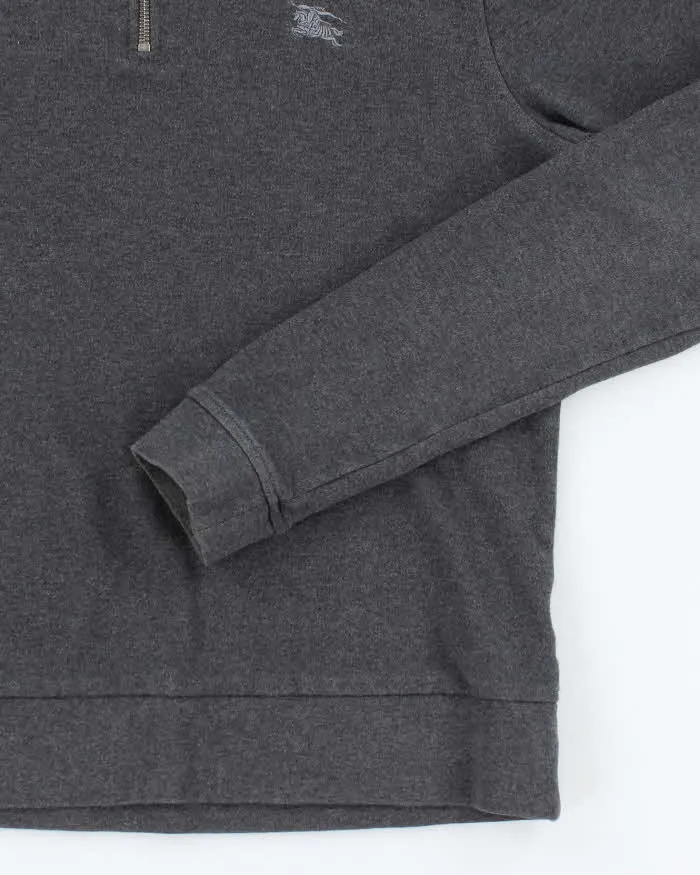 Vintage 2000's Burberry Quarter Zip Sweatshirt - M sold by Rokit product image thumbnail 4