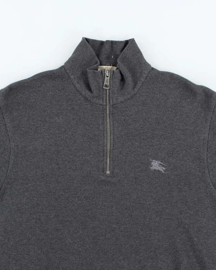 Vintage 2000's Burberry Quarter Zip Sweatshirt - M sold by Rokit product image thumbnail 3