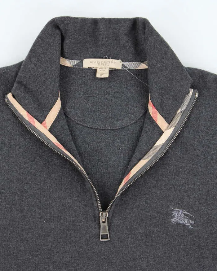 Vintage 2000's Burberry Quarter Zip Sweatshirt - M sold by Rokit product image thumbnail 5
