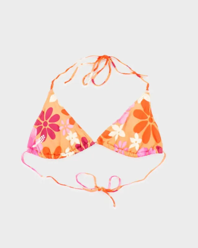 Vintage Y2k 00s Daffy Floral Bikini Top - XS sold by Rokit