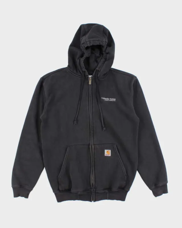 Vintage 2000's Carhartt Embroidered Oversized Zip Up Hoodie - S sold by Rokit