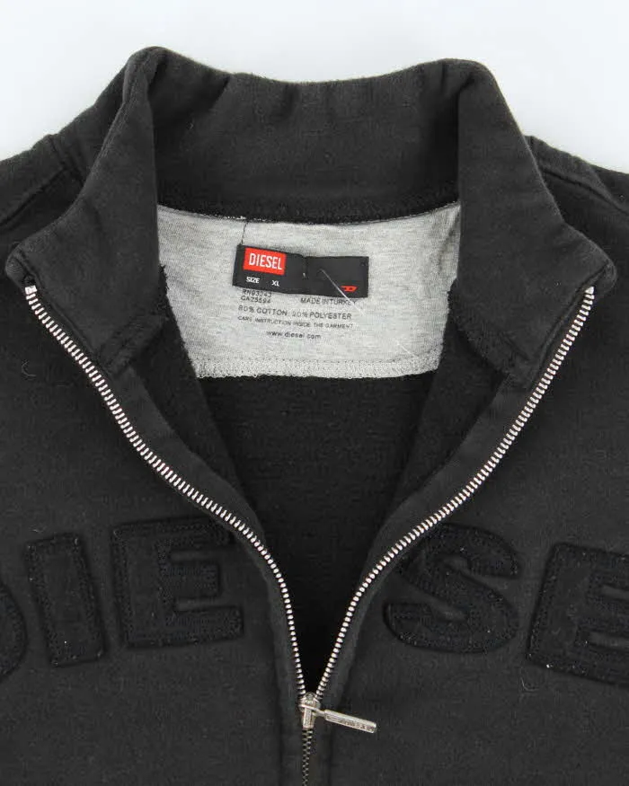Vintage Y2K Diesel Spell Out Full Zip Hoodie - XL sold by Rokit product image thumbnail 5