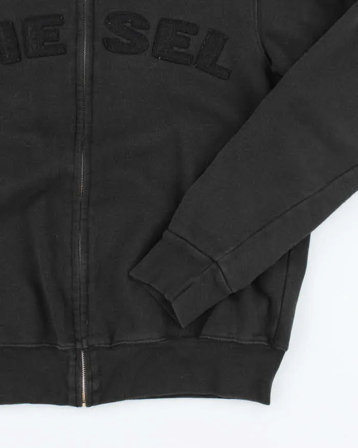 Vintage Y2K Diesel Spell Out Full Zip Hoodie - XL sold by Rokit product image thumbnail 4