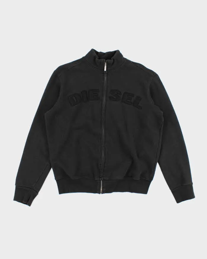 Vintage Y2K Diesel Spell Out Full Zip Hoodie - XL sold by Rokit