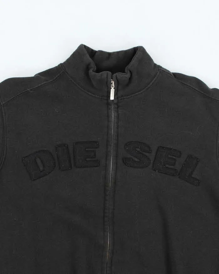 Vintage Y2K Diesel Spell Out Full Zip Hoodie - XL sold by Rokit product image thumbnail 3