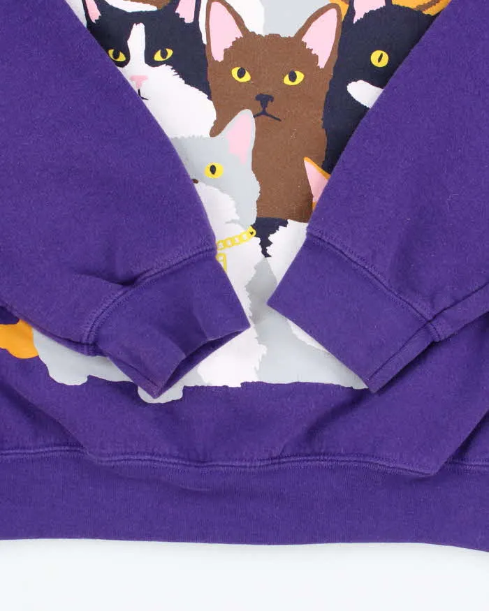 Vintage Y2K Enjoi Big Cats Logo Sweatshirt - M sold by Rokit product image thumbnail 4