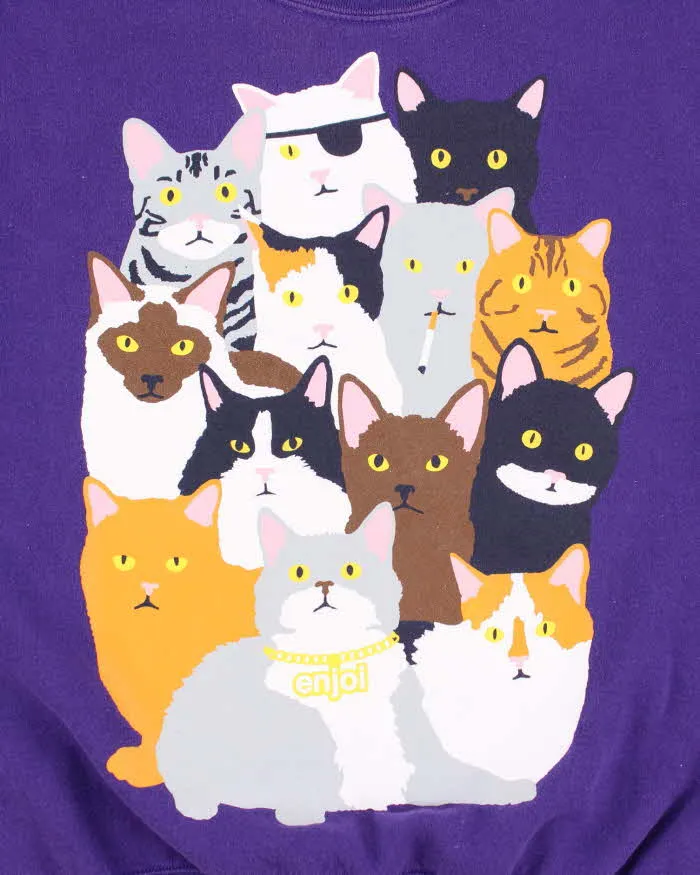 Vintage Y2K Enjoi Big Cats Logo Sweatshirt - M sold by Rokit product image thumbnail 3