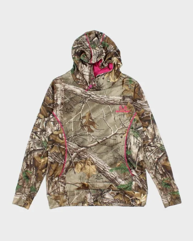 Vintage Y2K Women's Real Tree Embroidered Logo Camouflage Hoodie - S sold by Rokit