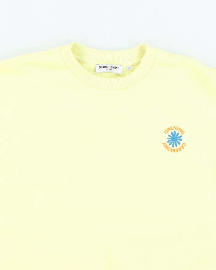 Vintage Opening Ceremony Yellow Sweatshirt - S sold by Rokit product image thumbnail 3