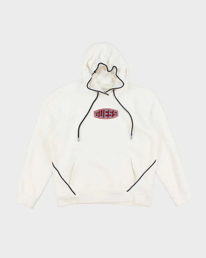 Vintage Y2K Guess Jeans Patch Logo Hoodie - M sold by Rokit