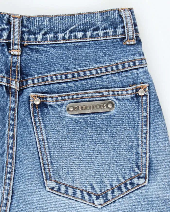Vintage Y2K Women's Puma Medium Wash Straight Leg Jeans - W24 L28 sold by Rokit product image thumbnail 5