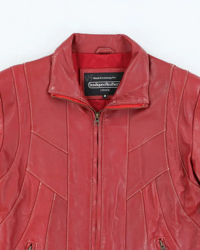 Vintage Boutique Of Leather Red Leather Jacket - M sold by Rokit product image thumbnail 3