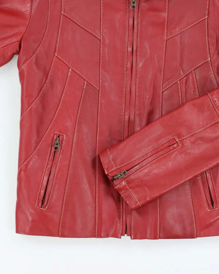 Vintage Boutique Of Leather Red Leather Jacket - M sold by Rokit product image thumbnail 4