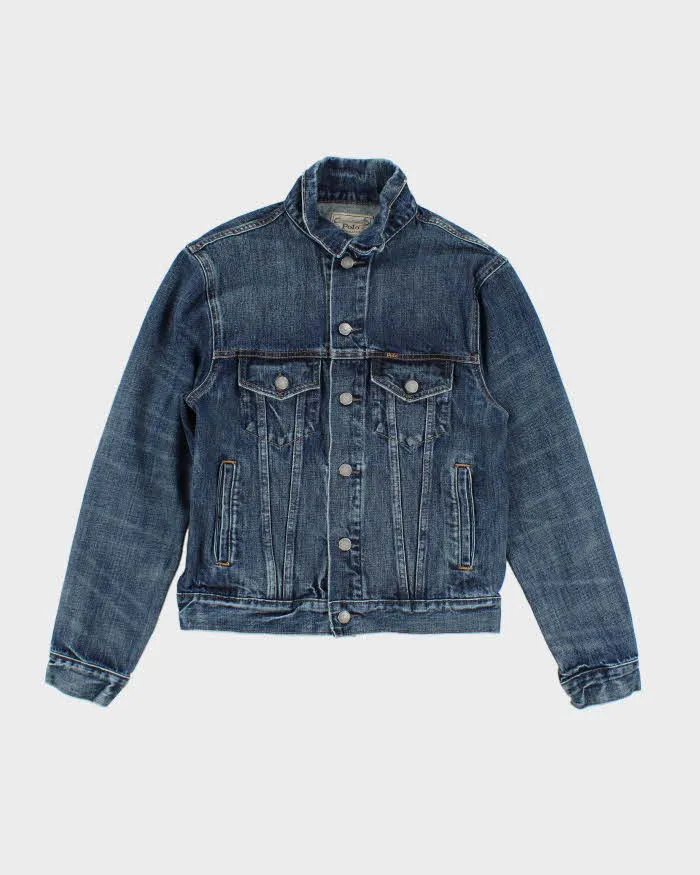 Vintage Y2K Ralph Lauren Dark Wash Denim Jacket - S sold by Rokit