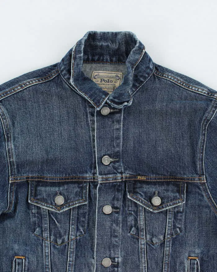 Vintage Y2K Ralph Lauren Dark Wash Denim Jacket - S sold by Rokit product image thumbnail 3