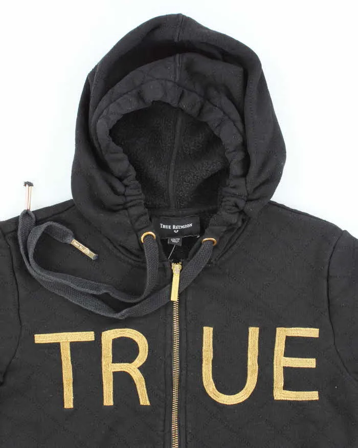 Vintage Y2K Women's True Religion Spell Out Zip Up Hoodie - XS sold by Rokit product image thumbnail 3