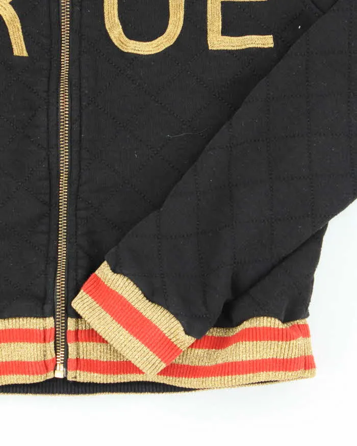 Vintage Y2K Women's True Religion Spell Out Zip Up Hoodie - XS sold by Rokit product image thumbnail 4