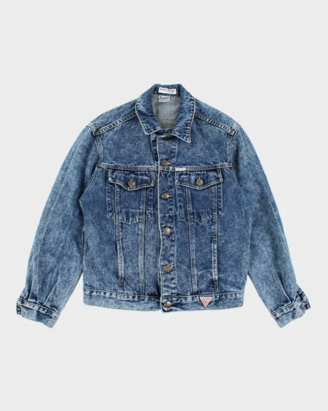 Vintage 90's Guess Jeans Acid Wash Denim Jacket - M sold by Rokit