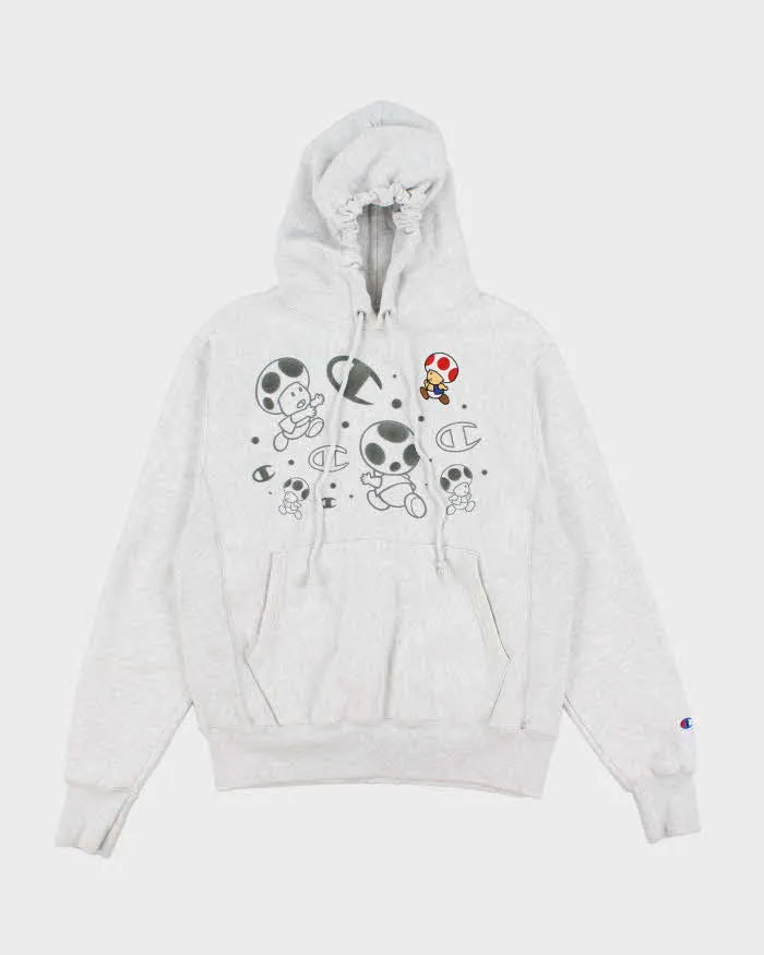 Vintage Champion Reverse Weave Toad Embroidered Hoodie - S sold by Rokit