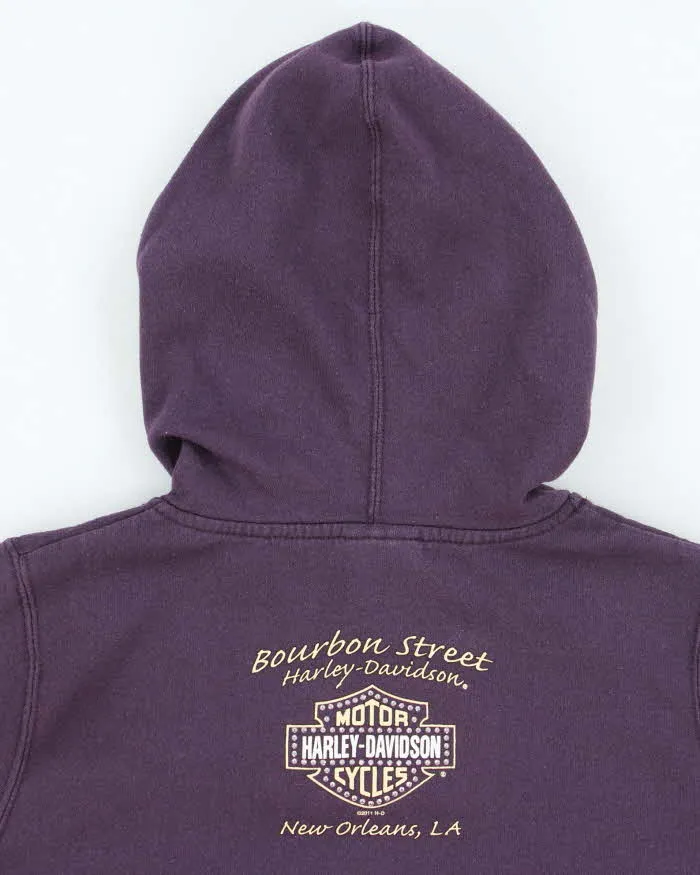 Vintage Y2K Women's Harley Davidson Graphic Print Hoodie - S sold by Rokit product image thumbnail 4