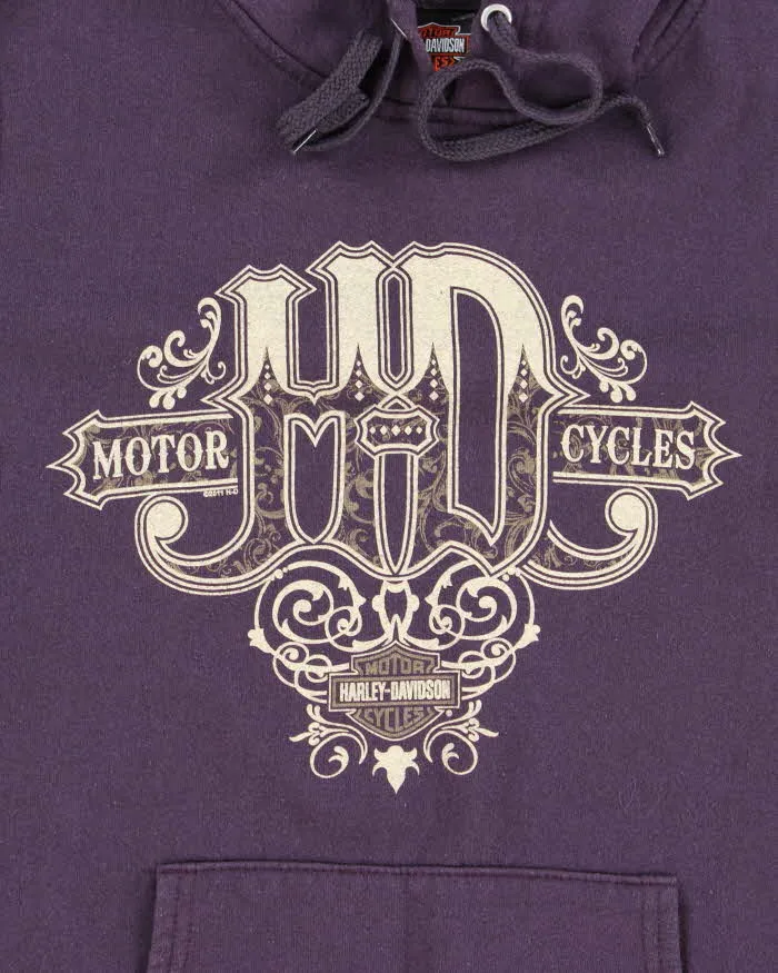 Vintage Y2K Women's Harley Davidson Graphic Print Hoodie - S sold by Rokit product image thumbnail 3