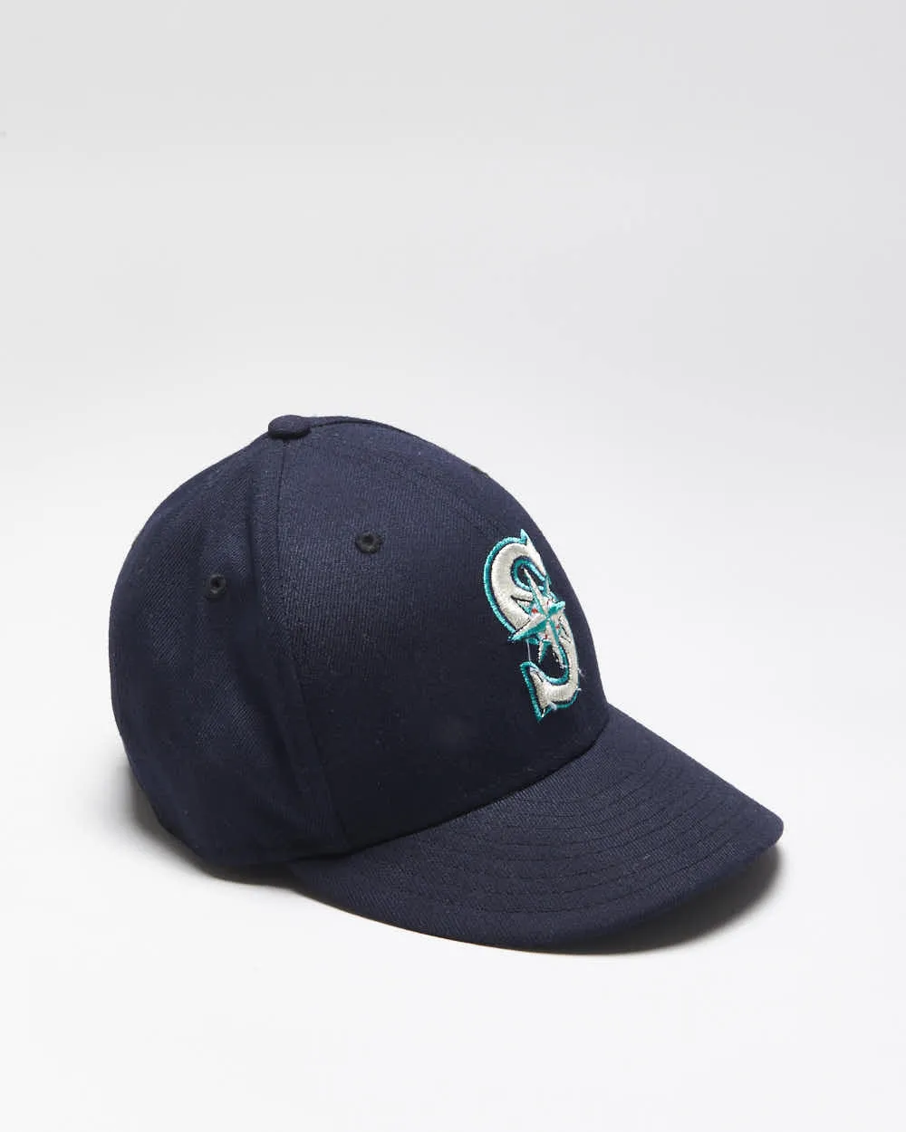 Vintage New Era Seattle Mariners Embroidered Fitted Cap - 7 sold by Rokit
