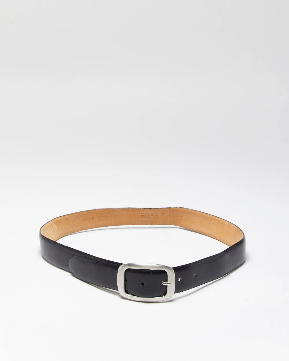 Vintage Y2k 00s Esprit Black Leather Belt - W28-W31 sold by Rokit product image thumbnail 2
