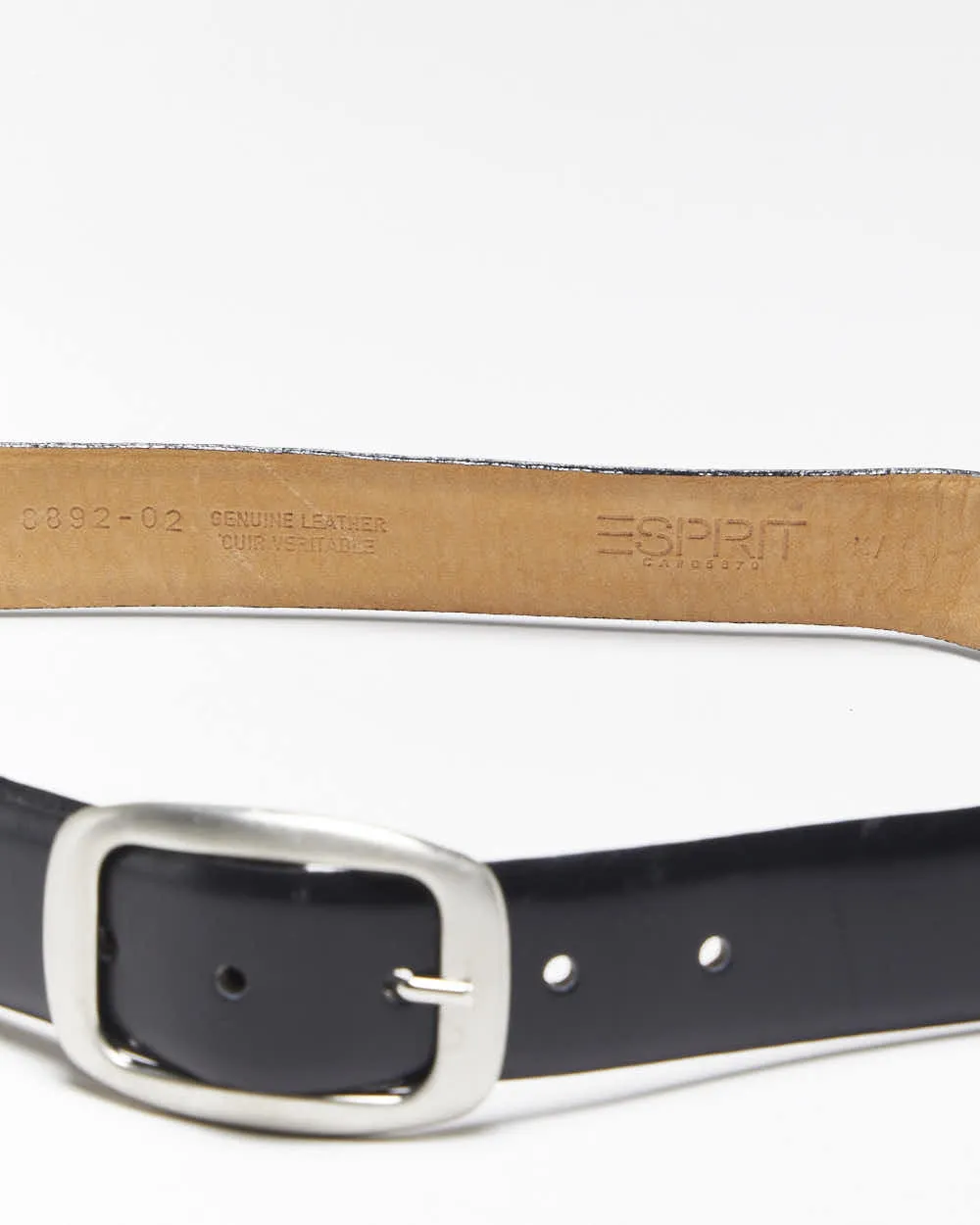 Vintage Y2k 00s Esprit Black Leather Belt - W28-W31 sold by Rokit product image thumbnail 4