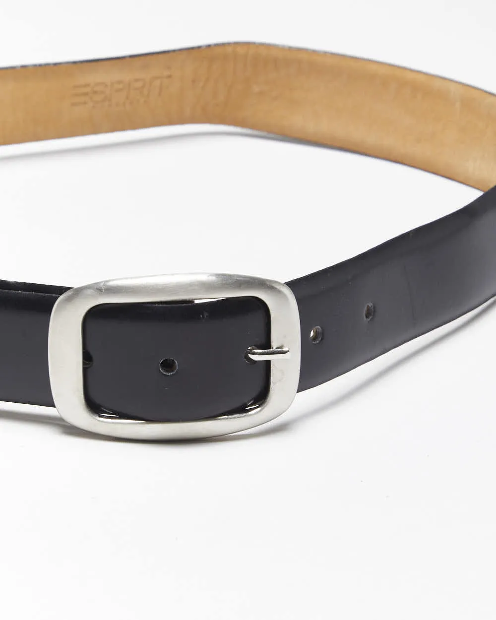 Vintage Y2k 00s Esprit Black Leather Belt - W28-W31 sold by Rokit product image thumbnail 5