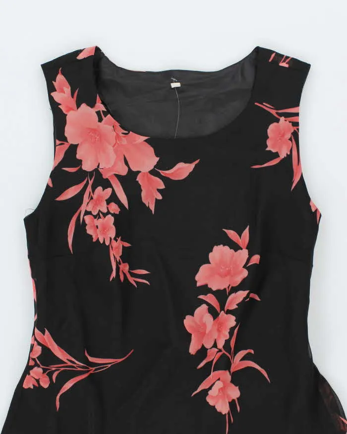 Vintage 90s Black Floral Maxi Dress - M sold by Rokit product image thumbnail 3