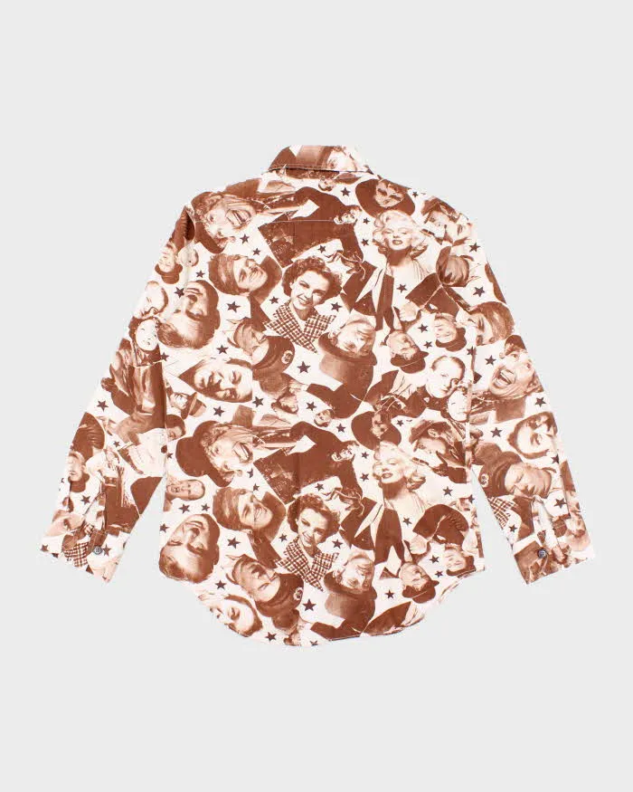 Vintage 70's Hollywood Greats All Over Print Button Up Shirt - S sold by Rokit product image thumbnail 2
