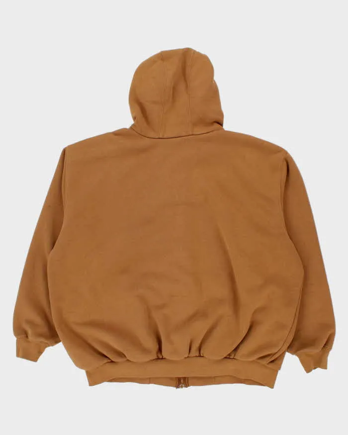 Vintage 90's Carhartt Heavyweight Lined Zip Up Hoodie - XXL sold by Rokit product image thumbnail 2