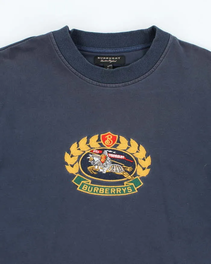 Vintage Y2K Burberry Embroidered Crest Logo Sweatshirt - S sold by Rokit product image thumbnail 3