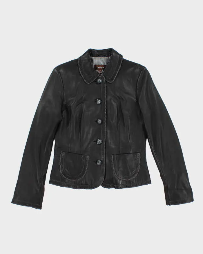 Vintage Danier Button-Up Lightweight Leather Jacket - M sold by Rokit