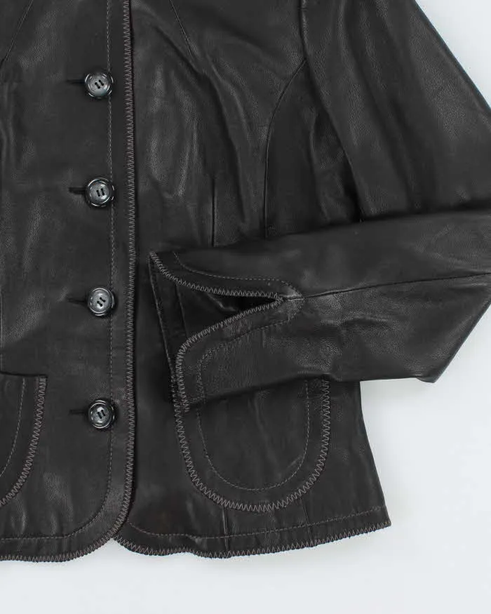 Vintage Danier Button-Up Lightweight Leather Jacket - M sold by Rokit product image thumbnail 4