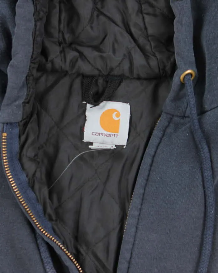 Vintage 2000's Carhartt Heavyweight Navy Zip Up Hoodie - L sold by Rokit product image thumbnail 5