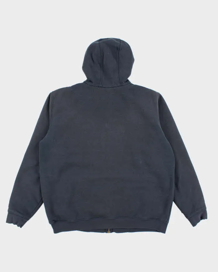 Vintage 2000's Carhartt Heavyweight Navy Zip Up Hoodie - L sold by Rokit product image thumbnail 2