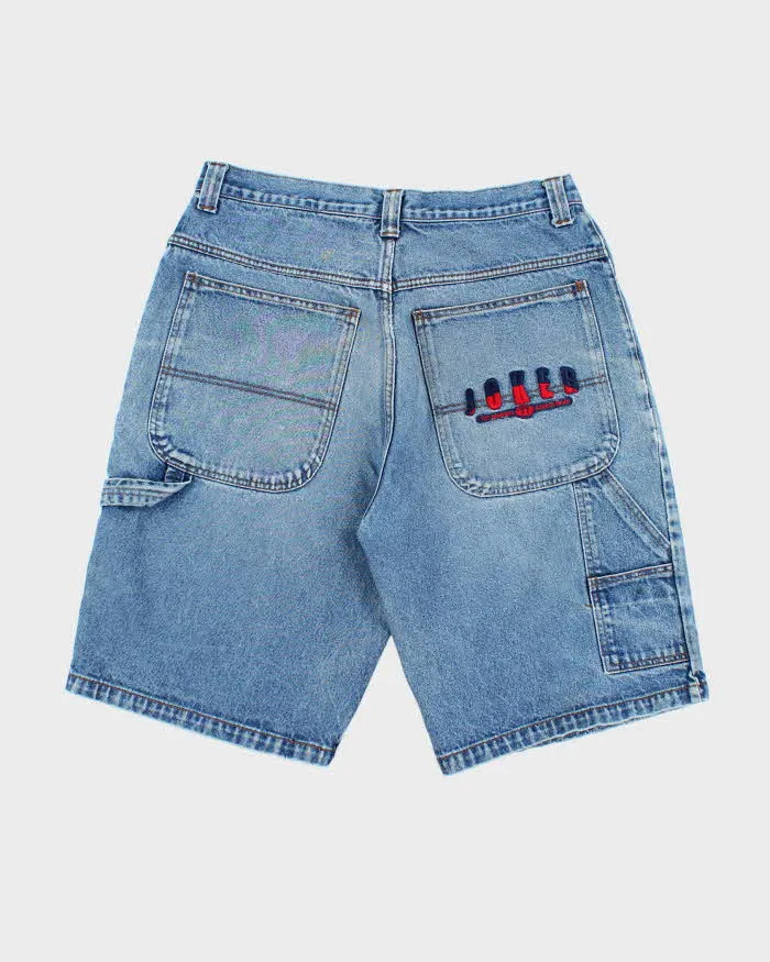 Vintage 2000's Joker Embroidered Wide Leg Denim Shorts - W34 L11 sold by Rokit product image thumbnail 2