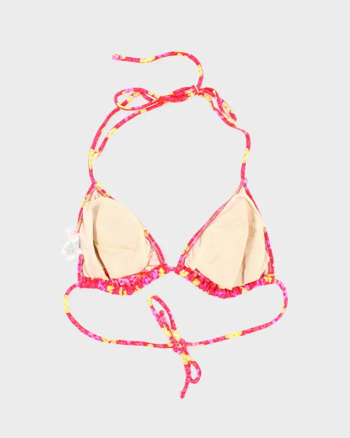 Vintage 90s Citrus Floral Bikini Top - L sold by Rokit product image thumbnail 2