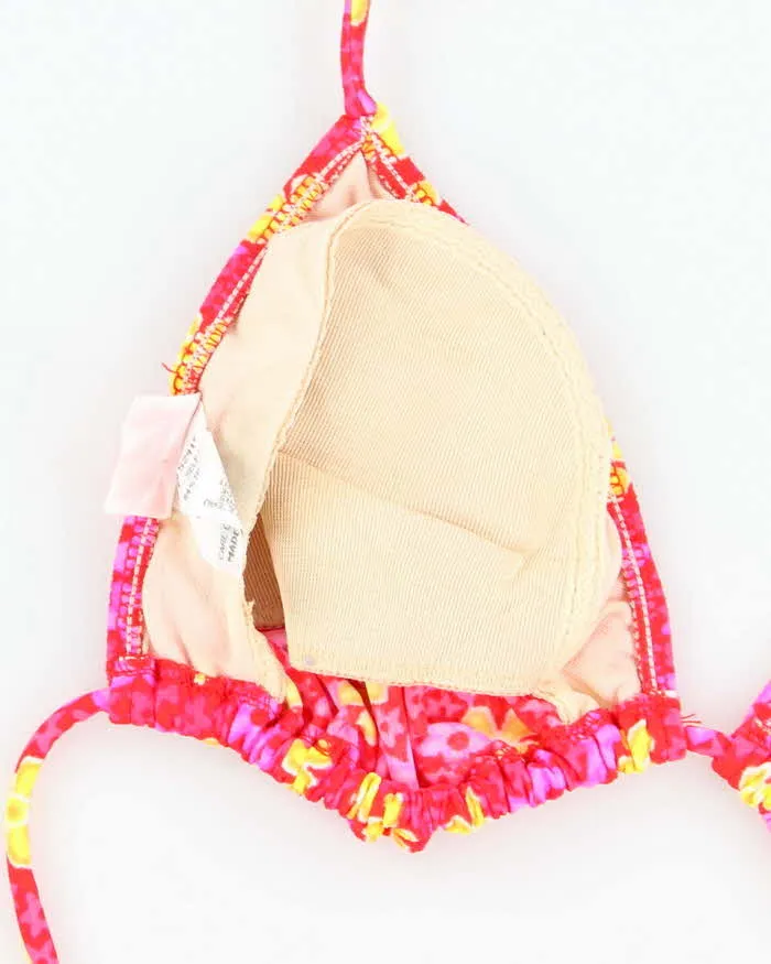 Vintage 90s Citrus Floral Bikini Top - L sold by Rokit product image thumbnail 4