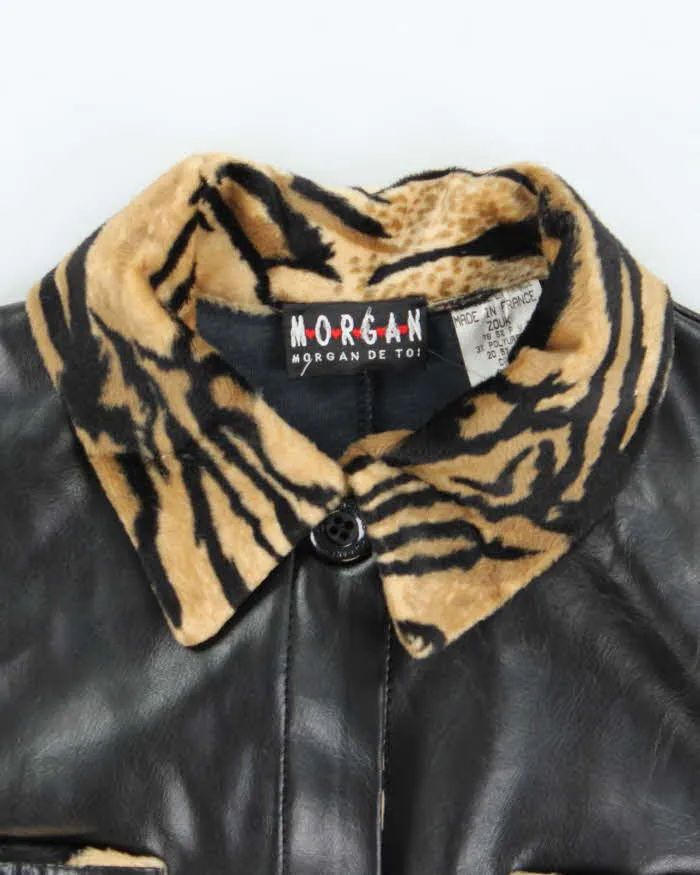 Vintage Y2k 00s Morgan De Toi Cheetah Leather Jacket - S sold by Rokit product image thumbnail 5