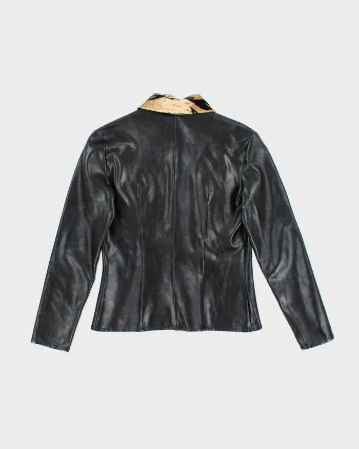 Vintage Y2k 00s Morgan De Toi Cheetah Leather Jacket - S sold by Rokit product image thumbnail 2