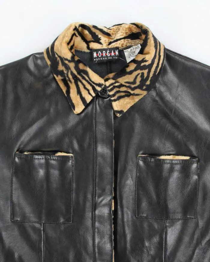 Vintage Y2k 00s Morgan De Toi Cheetah Leather Jacket - S sold by Rokit product image thumbnail 3