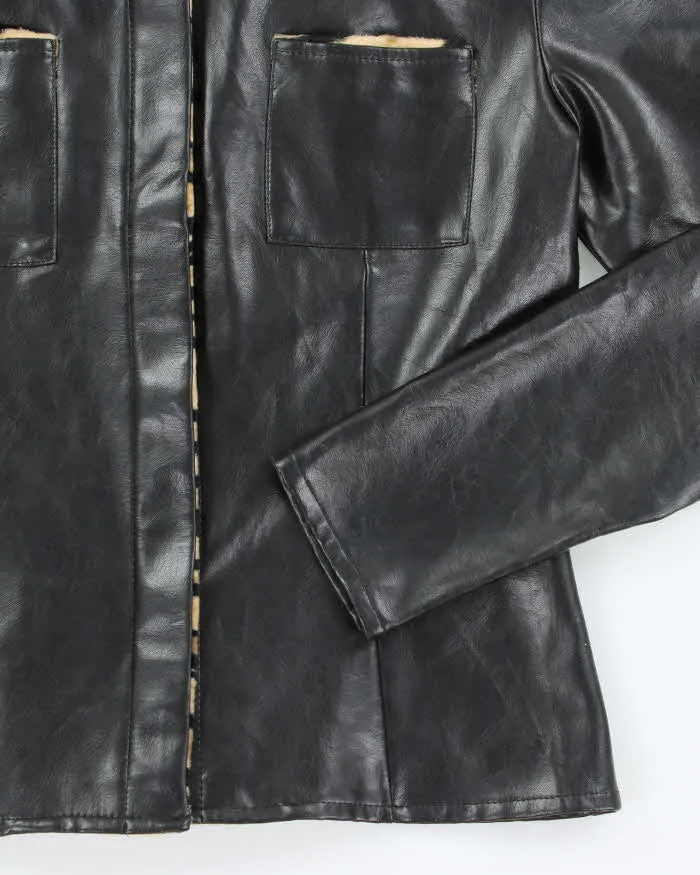 Vintage Y2k 00s Morgan De Toi Cheetah Leather Jacket - S sold by Rokit product image thumbnail 4